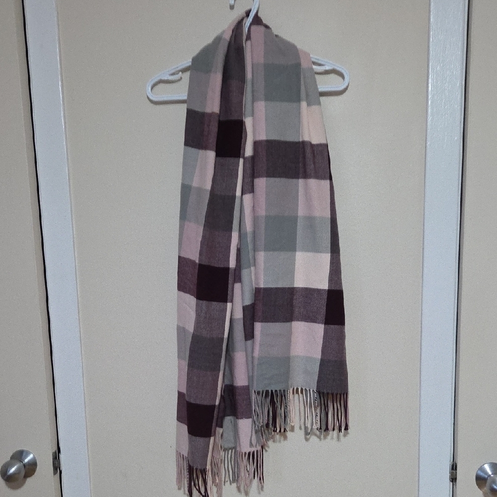 4/$20 Love & Lore Plaid Scarf with Fringe